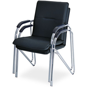 Stapelsessel Mit Armlehnen, BxTxH 615X540x870 Mm, Farbe Schwarz, Max. Tragkraft 110 kg - Product Image 2