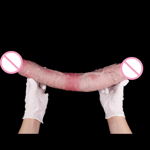 3 styles de dildos longs et doubles extrémités, plug anal, pénis réaliste en silicone double couche et un dildo à extrémité solide, jouet sexuel lesbien et gay. - Product Image 3