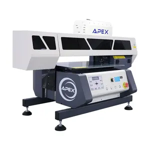 طابعة Apex UV4060 بنظام الأشعة فوق البنفسجية هجينة نافثة للحبر بتصميم جديد طابعة أفق الأشعة فوق البنفسجية 4060 طابعة أفق الأشعة فوق البنفسجية المسطحة لسطح المكتب