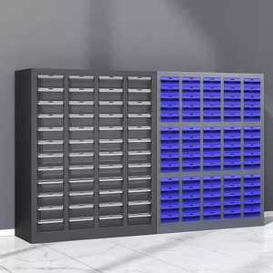 Gabinete de Almacenamiento de Piezas Metálicas Grises con Cajones, Organizador con Cerradura para Piezas Pequeñas, para Taller, Almacén u Oficina - Product Image 5