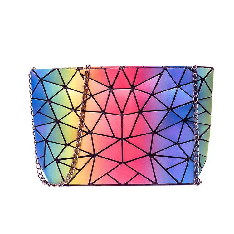 Lady Colorful Jelly Handbag Fashion Chain Bags Dropshipping Women Large Shoulder Bag BE0026