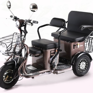 New OEM Three Wheel Open Body 48V 600W Thickened Frame Adult Electric Tricycle for 3 <b>Passengers</b> with 300kg Payload - Product Image 4