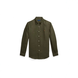 <span class=keywords><strong>Camicia</strong></span> Vintage RL Raff Logo Primavera/Autunno in <span class=keywords><strong>Lino</strong></span>/Cotone da <span class=keywords><strong>Uomo</strong></span> con Cerniera e Design Ricamato, Protezione Solare, Anti-Pilling, ODM - Product Image 5