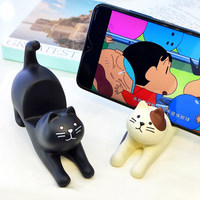 Support de téléphone portable en forme de chat mignon, support de téléphone de bureau, support de téléphone animal mignon pour la maison, le bureau, cadeau, vente en gros, OEM