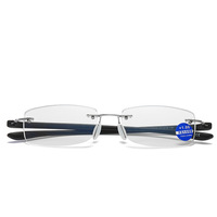 2028 1pc PC sans monture cadre bleu lumière bloquant presbytie unisexe hommes femmes lunettes correctives lunettes de lecture