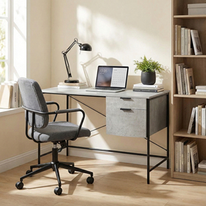 <strong>Small</strong> Drawers <strong>Work</strong> Space Home Office Modern Simple Study Writing PC Desktop Table Computer <strong>Desk</strong> - Product Image 1