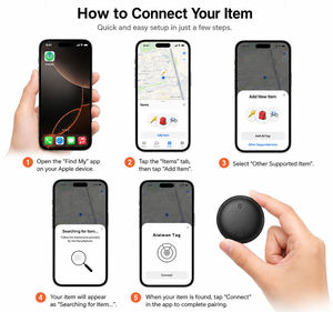 Localizador Inteligente en Oferta, Etiqueta Antipérdida Compatible con Find My Apple y Google, Batería de Larga Duración, IP67 - Product Image 3