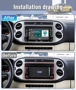 Autoradio Linux 7" per VW <span class=keywords><strong>Volkswagen</strong></span> Jetta <span class=keywords><strong>Multivan</strong></span> <span class=keywords><strong>T5</strong></span> New Beetle, Navigazione Multimediale, Lettore DVD, Wifi, BT, GPS, Carplay - Product Image 6