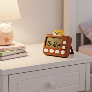 Minuteur électronique pour enfants en forme de chien de dessin animé, réveil, gadget de rappel pour la cuisine - Product Image 1