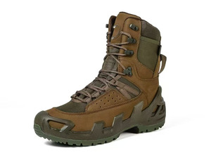 Bottes tactiques montantes TSB07 pour sports de plein air, camouflage marron café, imperméables et anti-perforation - Product Image 3