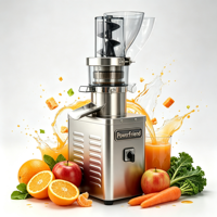 Verticale commerciële slowjuicer, koude pers, masticerende sapcentrifuge, aparte pulp, fruit- en groentesapcentrifuge, apparatuur