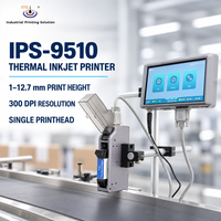 Mesin Pengkodean TIJ IPS-9510 Printer Barcode TIJ Printer Inkjet TIJ 12.7mm 300 DPI untuk Sistem Pengkodean Seri Batch Tanggal Variabel