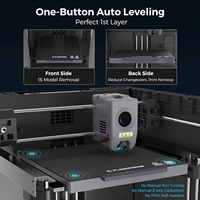 Imprimante 3D FDM fermée Adventurer 5M Pro, vitesse de déplacement maximale de 600 mm/s, CoreXY, nivellement automatique en un clic, filtration d'air HEPA