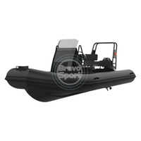 Vitesse rapide RIB 480 16ft Luxe Orca Hypalon Deep V Aluminium Coque Bateau 4.8m Vitesse Yacht