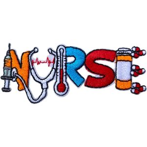 <b>Nurse</b> Patch 3 Iron On Embroidery Patch For <b>Bags</b> Clothes Hats Jeans - Product Image 1