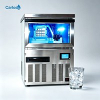 Macchina per Cubetti di Ghiaccio di Alta Gamma con Luce LED Blu Integrata e Finestra Visiva, Produce Cubetti di Ghiaccio Cristallini a Prezzo di Fabbrica