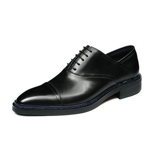 Chaussures en cuir formelles élégantes de haute qualité pour hommes, nouvelle arrivée, style rétro, cuir de vache véritable, chaussures de mariage, à enfiler - Product Image 2