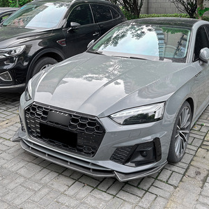 Audi A5 Sline S5 8W6 2021+ Front Bumper Lip Splitter Carbon Fiber Texture Matte Finish Tuning Style Exterior Spoiler - Product Image 3