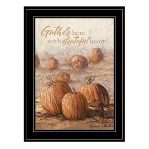 2 stampe artistiche da parete con cornice nera HMS si riuniscono qui con cuori riconoscenti - Product Image 2