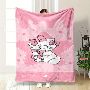 Mikko Mousse dibujos animados franela cómodo suave todas las estaciones hogar Oficina siesta Camping manta duradera animación derivados - Product Image 1