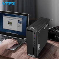 I5-11400 de bureau d'affaires 8L noir SPCC boîtier H510 carte mère 16GB DDR4 512GB SSD personnalisé Type C châssis ordinateur de bureau Compact