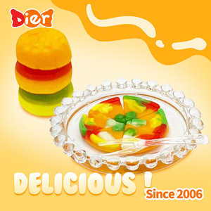 Caramelos OEM al por mayor con etiqueta privada personalizada Halal Bonbons Gummy Set helado Hamburgo patatas fritas gelatina suave dulces niños caramelo juguete - Product Image 3