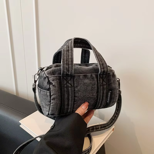 Design Women's New Style Fashion Denim <b>Handbag</b> With Zipper Closure <b>Small</b> Size All-Match Casual Shoulder/Crossbody Bag Tanjing - Product Image 4