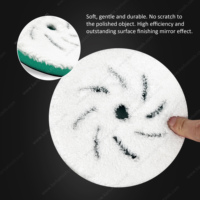Tampon de polissage en mousse premium à trous cycloniques de 5 pouces (125 mm) avec bord biseauté, en microfibre ultra-fine et éponge de laine pour carrosseries de voitures (OEM)
