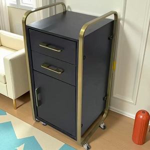 Latest High Quality Black&Gold Hair Stylist <b>Trolley</b> Pedicure <b>Trolley</b> Manicure Pedicure <b>Trolley</b> Salon Furniture - Product Image 1