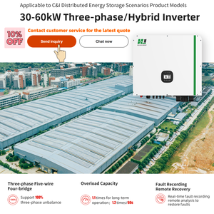 Biến tần năng lượng mặt trời lai sóng sin thuần 60KW, pha tách, 48V, có màn hình LCD, đầu ra ba pha 50/60Hz - Product Image 6