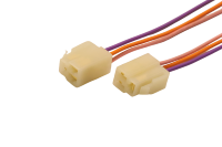 Connecteurs de câblage pour voitures et motos, fiche carrée 6,3 mm en plastique ABS, faisceau de câblage à 3 broches, faisceau d'adaptation personnalisé