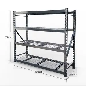 Heavy Duty Steel Welded Wire Garage Shelving Unit WR772472T4 Home Storage Rack