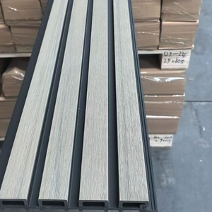 Revêtement <span class=keywords><strong>de</strong></span> façade extérieur composite, panneau <span class=keywords><strong>de</strong></span> revêtement mural extérieur en bois composite WPC, revêtement <span class=keywords><strong>de</strong></span> façade composite - Product Image 1