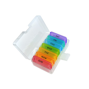 Pastillero Redondo de Fábrica Directo, 7 Días, 7 Compartimentos, Organizador de Pastillas de Plástico, Venta al por Mayor - Product Image 4