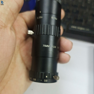 เลนส์วิชันซิสเต็มอุตสาหกรรมความละเอียดสูง รุ่น M7528 ขนาด 75 มม. ระยะโฟกัสคงที่ เลนส์ออปติคอลแบบ C Mount สำหรับอุปกรณ์โรงงาน - Product Image 1