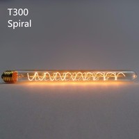 Meilleure vente E27 E26 Vintage Edison ampoule T30 185mm Long Tube en verre 25w 40w 60w ampoule Antique 110V 220V