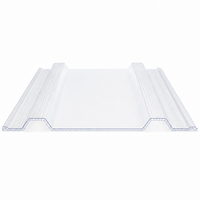 Panneau de toiture alvéolaire en polycarbonate ondulé pour serre de jardin, véranda et extension