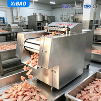 Nouvelle trancheuse à viande entièrement automatique Xibao pour poulet, canard, oie, viande congelée/hachée, capacité de 700 kg/h, garantie de 2 ans