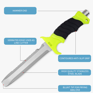 <span class=keywords><strong>Coltelli</strong></span> <span class=keywords><strong>da</strong></span> Esterno Sopravvivenza Caccia Campeggio <span class=keywords><strong>Pesca</strong></span> Bushcraft Coltello Tagliasagole <span class=keywords><strong>da</strong></span> Sub con Fodero - Product Image 4