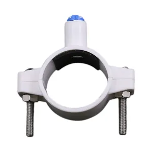 RO 물 40mm 배수 폐수 파이프 클램프 안장 밸브 클립 1/4 "OD 호스 빠른 연결 역삼 투 수족관 시스템