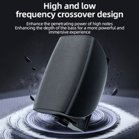 Sistema de Altavoces Bluetooth de Dos Zonas, Amplificador de Audio para Colgar en la Pared, para Uso Comercial en Salas de Conferencias y Restaurantes