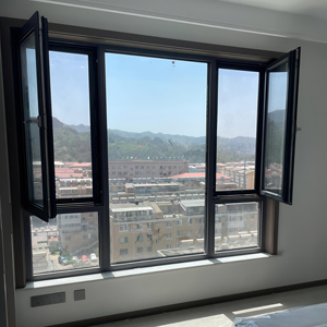 KT, ventanas abatibles de aluminio de doble acristalamiento personalizadas, ventanas y puertas <span class=keywords><strong>Ropo</strong></span>, marco fuerte Horizontal para casas de apartamentos - Product Image 3
