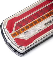 1xPCS Feu arrière combiné LED multifonction 24V pour camion et remorque, 11 pouces