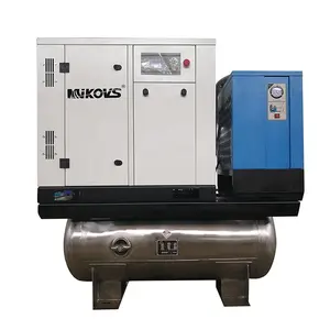 High Efficiency Super Silent Industrial Scroll Screw Type Air Compressor Machine All In One Oil Free