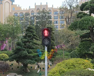 12インチ300mm赤と緑の2セクションLED信号機ゼブラ横断横断歩道歩行者用ライト