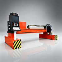 Machine de découpe plasma et à flamme CNC sur portique, sur mesure, robuste, pour une découpe et un étranglement efficaces de tôles métalliques grand format