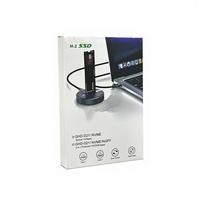 Caja de Disco Duro de Aluminio M2, Protocolo Dual, Expansión Máxima de 4 TB, Compatible con SSD M.2 NVMe/SATA 2230/2242/2260/2280