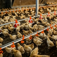 Nouvel équipement de ligne d'alimentation automatique pour volailles, pour fermes avicoles, poulaillers, système d'alimentation des poulets
