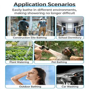 <span class=keywords><strong>Douche</strong></span> <span class=keywords><strong>de</strong></span> camping portable haute performance, pompe à <span class=keywords><strong>douche</strong></span> électrique pour utilisation en extérieur - Product Image 6