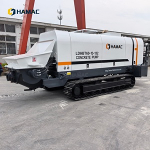 Bomba de Concreto Diésel HAMAC LDHBT60-13-132, 60M³/H, Totalmente Hidráulica, Montada sobre Orugas, Blanca - Product Image 2